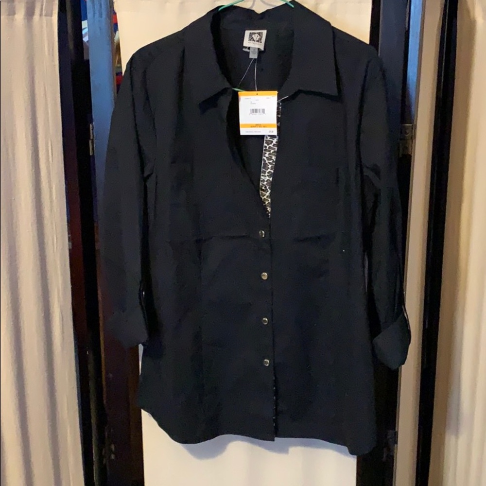 Black Anne Klein blouse